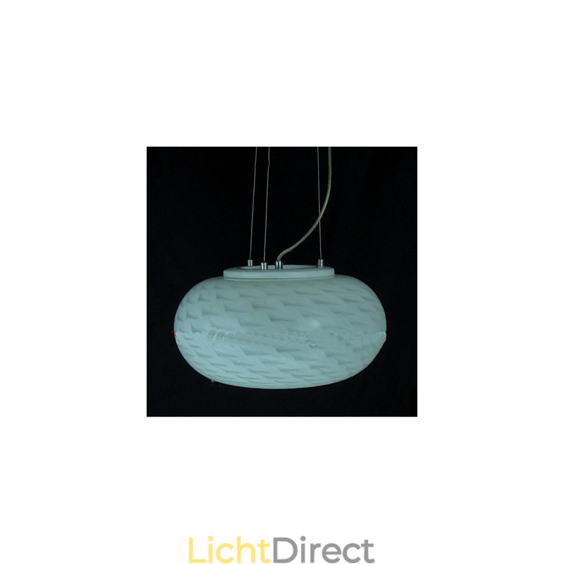 Moderne minimalistische gesneden melkwitte kroonluchterlamp