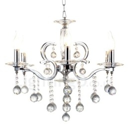 Chroom Elegante Kristallen Kaars Kroonluchter