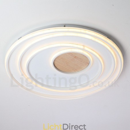 Dimbare witte ringen houten plafondlamp Ultradunne plafondlamp Kan ook als wandlamp worden gebruikt Dimbare witte ringen houten plafondlamp Ultradunne plafondlamp Kan ook als wandlamp worden gebruikt