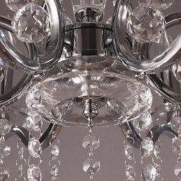Chroom Elegante Kristallen Kaars Kroonluchter