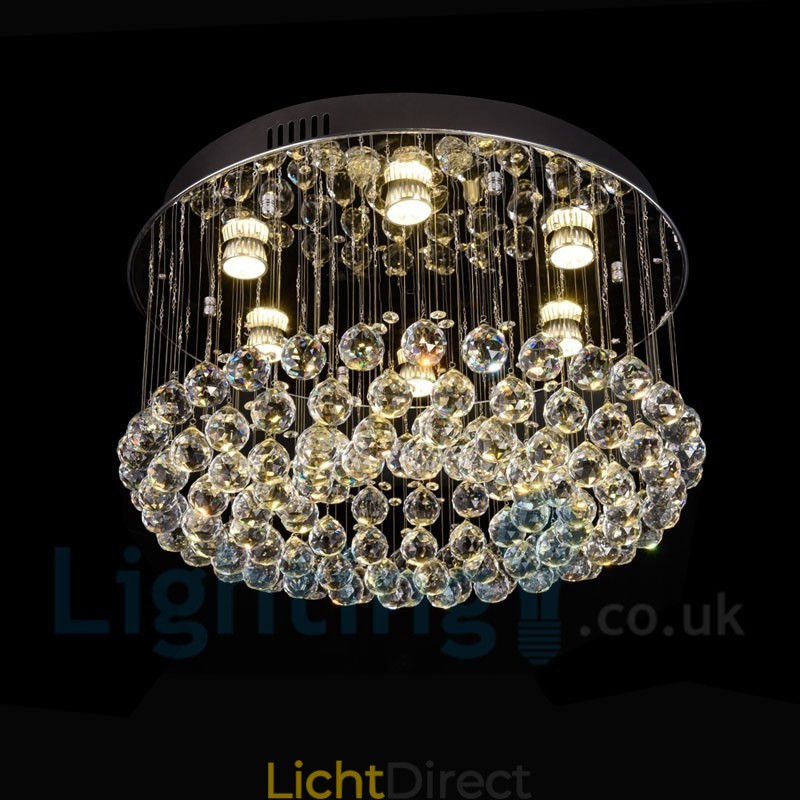 Moderne K9 Crystal ronde plafondlamp