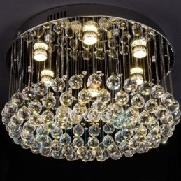 Moderne K9 Crystal ronde plafondlamp