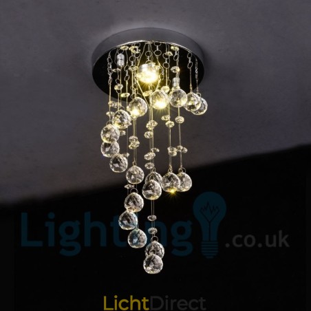 1 lichts moderne K9 kristal ronde plafondlamp 1 lichts moderne K9 kristal ronde plafondlamp
