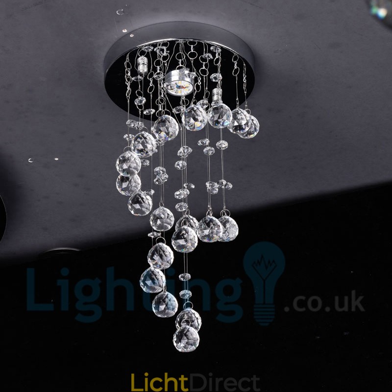 1 lichts moderne K9 kristal ronde plafondlamp