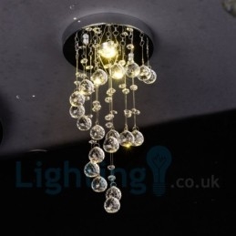 1 lichts moderne K9 kristal ronde plafondlamp