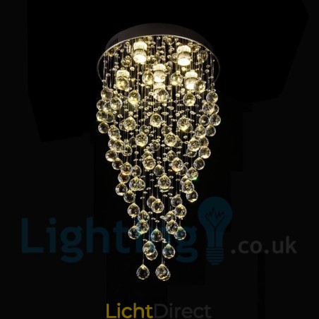 6-lichts moderne K9 Crystal ronde plafondlamp 6-lichts moderne K9 Crystal ronde plafondlamp
