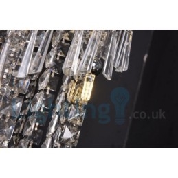 4 x GU10 + 8 x G4 150CM Lange Kristallen Druppellamp Moderne K9 Kristal Ronde Plafondlamp