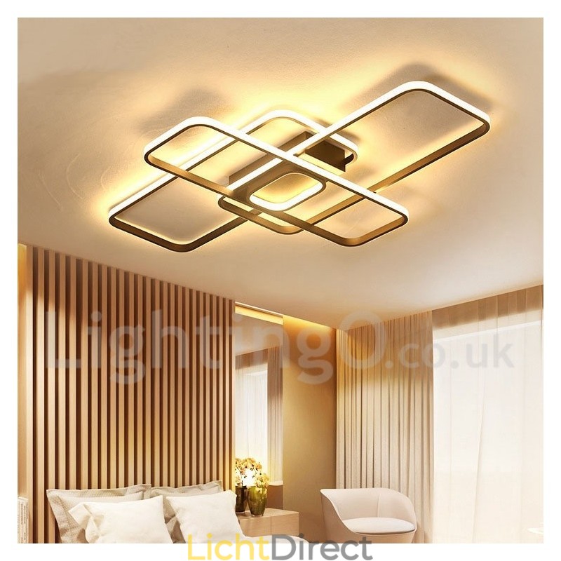 Moderne eigentijdse aluminium schilderij plafondlamp inbouwlamp met afstandsbediening dimmer kan ook worden gebruikt als wandlamp