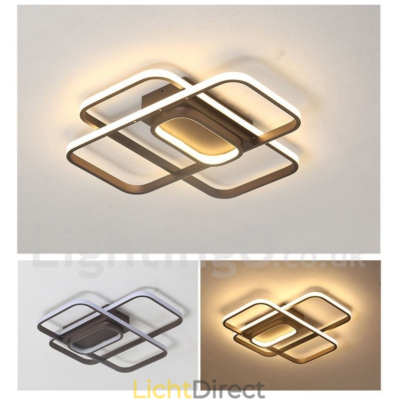 Moderne eigentijdse aluminium schilderij plafondlamp inbouwlamp met afstandsbediening dimmer kan ook worden gebruikt als wandlamp