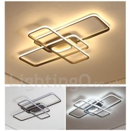 Moderne eigentijdse aluminium schilderij plafondlamp inbouwlamp met afstandsbediening dimmer kan ook worden gebruikt als wandlamp
