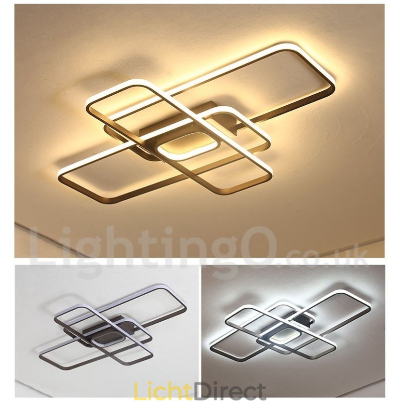 Moderne eigentijdse aluminium schilderij plafondlamp inbouwlamp met afstandsbediening dimmer kan ook worden gebruikt als wandlamp