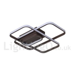 Moderne eigentijdse aluminium schilderij plafondlamp inbouwlamp met afstandsbediening dimmer kan ook worden gebruikt als wandlamp