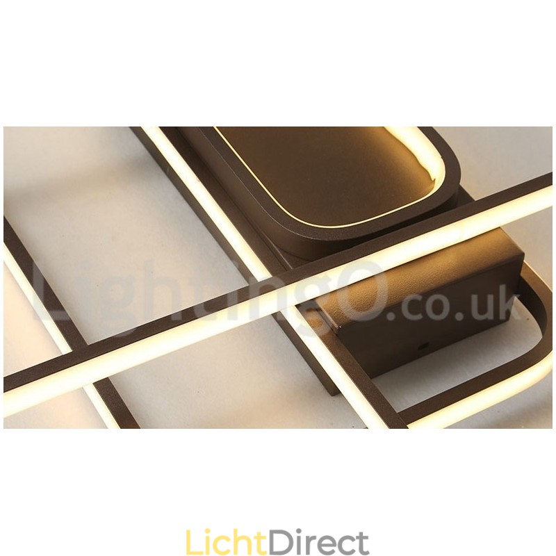 Moderne eigentijdse aluminium schilderij plafondlamp inbouwlamp met afstandsbediening dimmer kan ook worden gebruikt als wandlamp