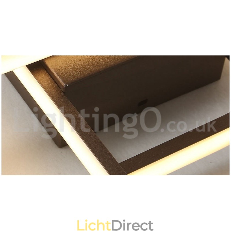 Moderne eigentijdse aluminium schilderij plafondlamp inbouwlamp met afstandsbediening dimmer kan ook worden gebruikt als wandlamp