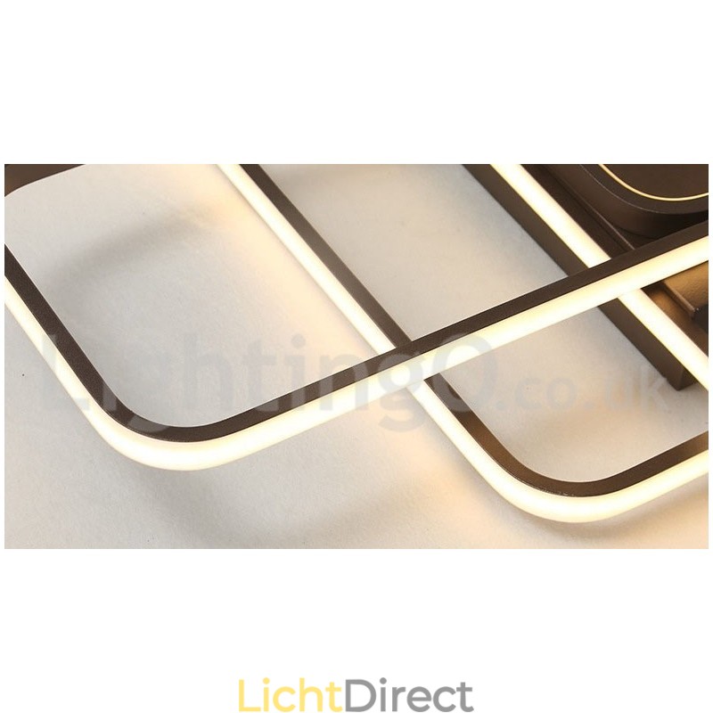Moderne eigentijdse aluminium schilderij plafondlamp inbouwlamp met afstandsbediening dimmer kan ook worden gebruikt als wandlamp