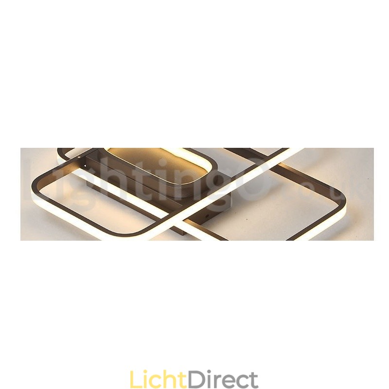 Moderne eigentijdse aluminium schilderij plafondlamp inbouwlamp met afstandsbediening dimmer kan ook worden gebruikt als wandlamp
