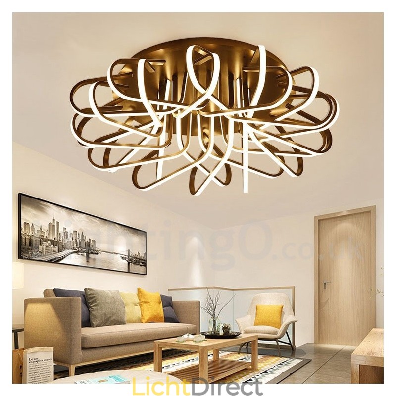 Vogelnest Dimbare Moderne Hedendaagse Aluminium Plafondlamp Kan Ook Als Wandlamp Worden Gebruikt