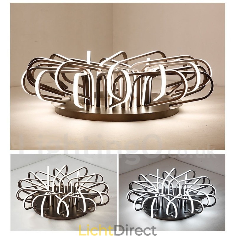 Vogelnest Dimbare Moderne Hedendaagse Aluminium Plafondlamp Kan Ook Als Wandlamp Worden Gebruikt