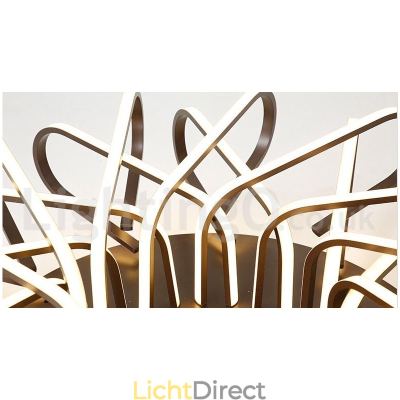 Vogelnest Dimbare Moderne Hedendaagse Aluminium Plafondlamp Kan Ook Als Wandlamp Worden Gebruikt