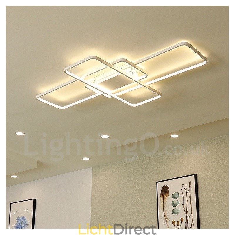 Moderne eigentijdse aluminium schilderij plafondlamp inbouw wandlamp met afstandsbediening dimmer voor woonkamer slaapkamer kan ook worden gebruikt als wandlamp