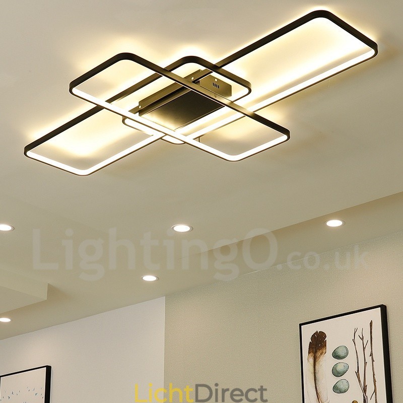 Moderne eigentijdse aluminium schilderij plafondlamp inbouw wandlamp met afstandsbediening dimmer voor woonkamer slaapkamer kan ook worden gebruikt als wandlamp