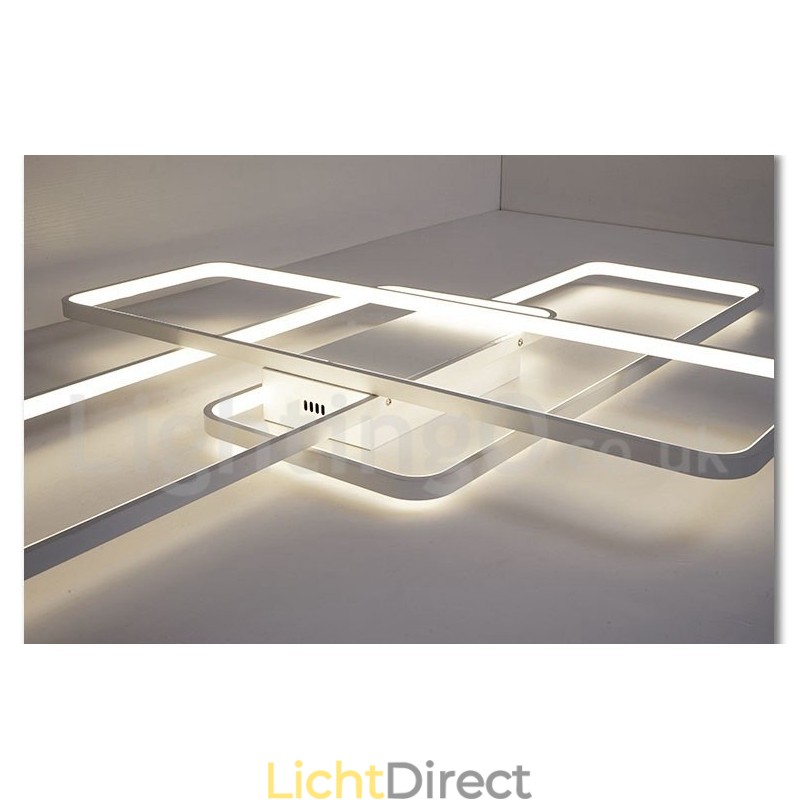 Moderne eigentijdse aluminium schilderij plafondlamp inbouw wandlamp met afstandsbediening dimmer voor woonkamer slaapkamer kan ook worden gebruikt als wandlamp