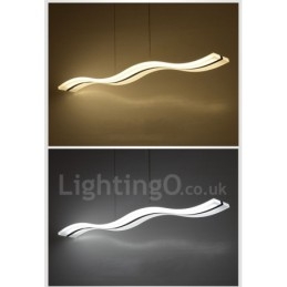 Dimbare lineaire hanglamp met afstandsbediening, modern design