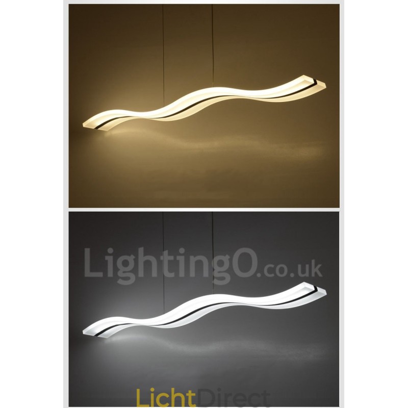 Dimbare lineaire hanglamp met afstandsbediening, modern design