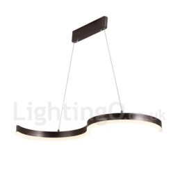 Dimbare lineaire hanglamp met afstandsbediening, modern design