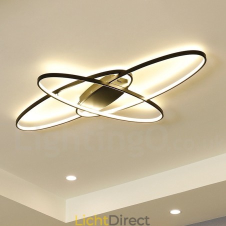 Dimbare ovale moderne eigentijdse aluminium plafondlamp, inbouwlamp voor woonkamer, slaapkamer, kan ook als wandlamp worden gebruikt Dimbare ovale moderne eigentijdse aluminium plafondlamp, inbouwlamp voor woonkamer, slaapkamer, kan ook als wandlamp worden gebruikt
