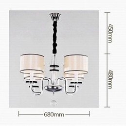 Moderne minimalistische kroonluchterverlichting Doekkunst Kristallen kroonluchter