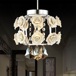Kroonluchter Kristal Modern Hedendaags Lantaarn Metaal 1 Licht