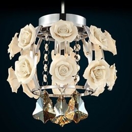 Kroonluchter Kristal Modern Hedendaags Lantaarn Metaal 1 Licht