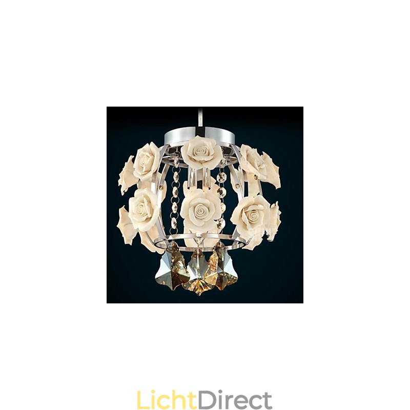 Kroonluchter Kristal Modern Hedendaags Lantaarn Metaal 1 Licht