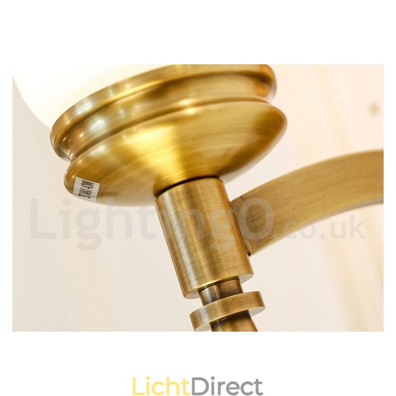Puur messing luxe rustieke retro vintage messing stenen hanger kaars kroonluchter met glazen kappen