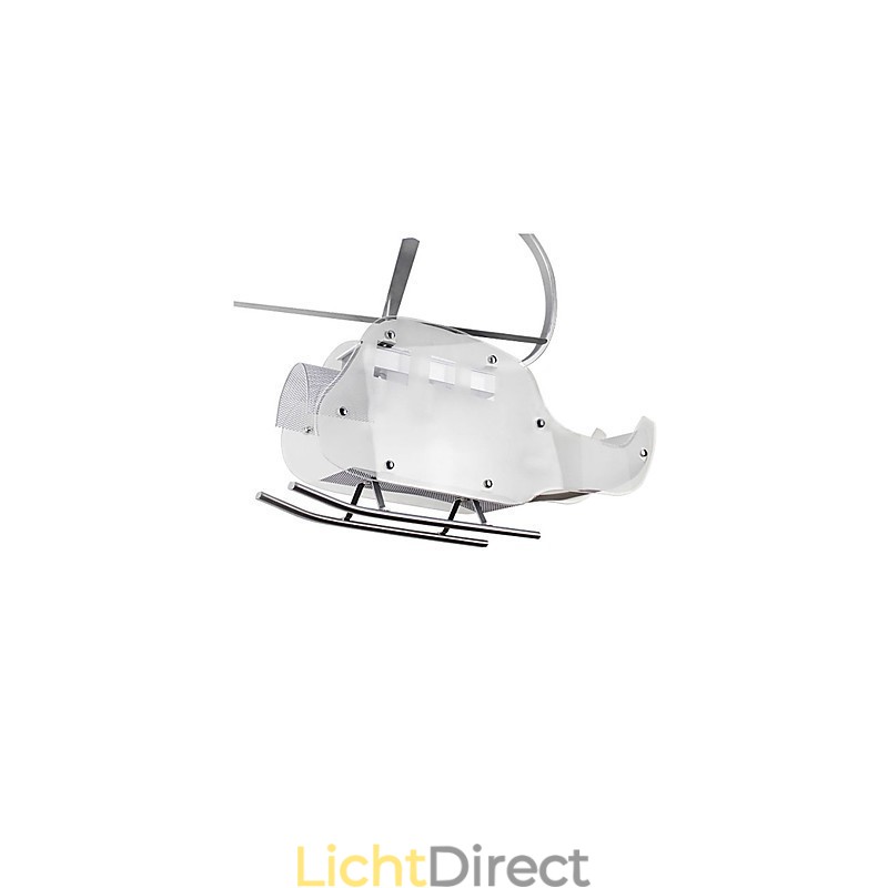 Eenvoudige kinderlamp Cartoon glazen helikopterlamp