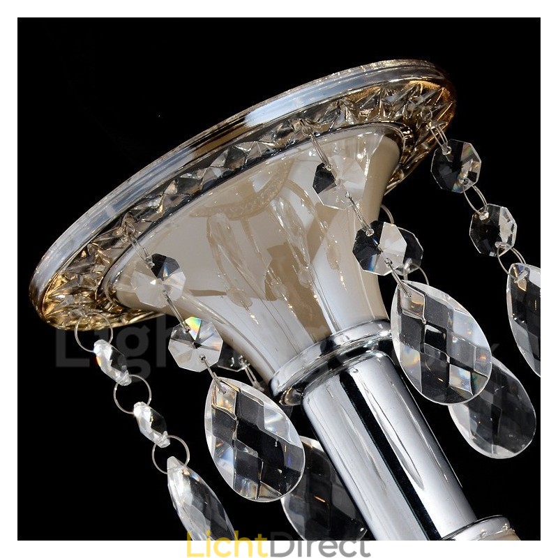 Kristal Luxe Moderne Hedendaagse Hangende Kaars Kroonluchter