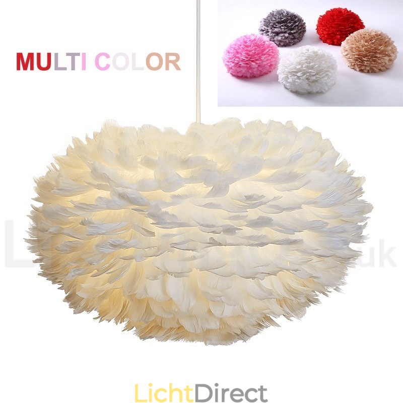 Multi Colours Feather Kroonluchter Moderne Hedendaagse Hanglamp