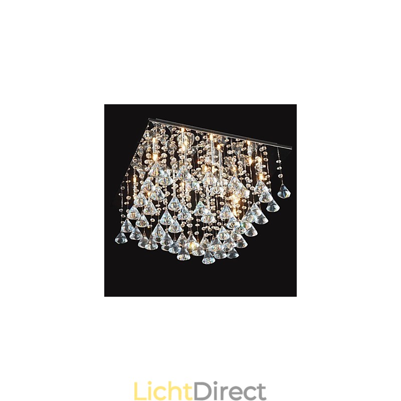 Traditionele klassieke kristallen chromen metalen kroonluchter