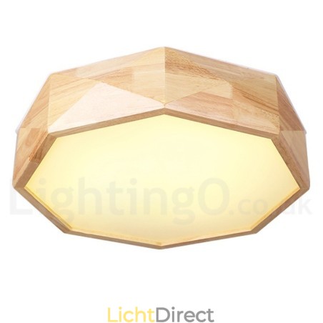 Dimbare plafondlamp van hout met acryl kap Plafondlamp in Scandinavische stijl Dimbare plafondlamp van hout met acryl kap Plafondlamp in Scandinavische stijl
