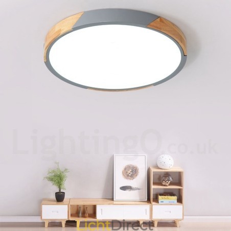 Dimbare Macaron Multi Colours Hout Ultradunne Plafondlamp met Acryl Kap Plafondlamp Scandinavische Stijl Dimbare Macaron Multi Colours Hout Ultradunne Plafondlamp met Acryl Kap Plafondlamp Scandinavische Stijl
