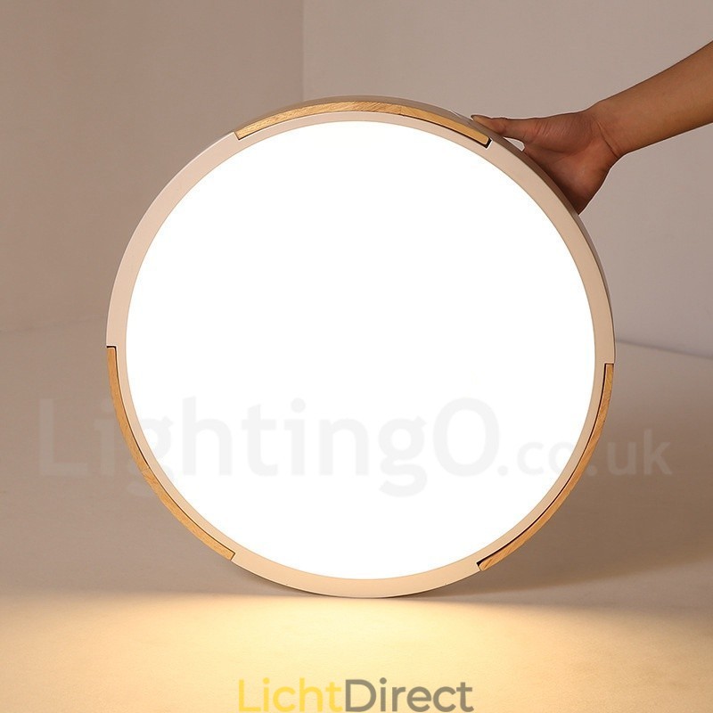 Dimbare Macaron Multi Colours Hout Ultradunne Plafondlamp met Acryl Kap Plafondlamp Scandinavische Stijl