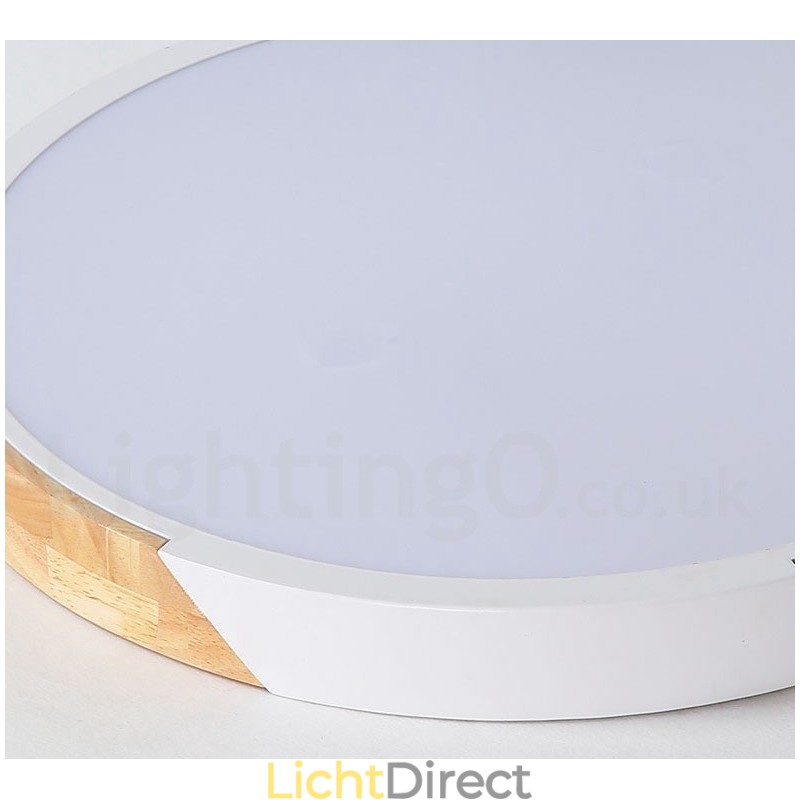 Dimbare Macaron Multi Colours Hout Ultradunne Plafondlamp met Acryl Kap Plafondlamp Scandinavische Stijl