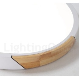 Dimbare Macaron Multi Colours Hout Ultradunne Plafondlamp met Acryl Kap Plafondlamp Scandinavische Stijl