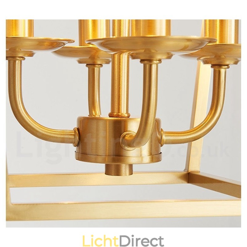 Puur messing rustieke lodge hanglamp in Scandinavische stijl