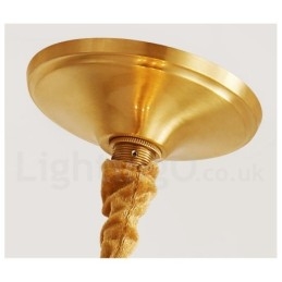 Puur messing rustieke lodge hanglamp in Scandinavische stijl