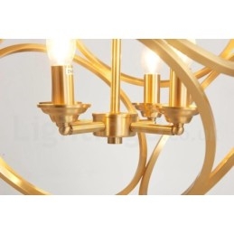 Puur messing rustieke lodge hanglamp in Scandinavische stijl