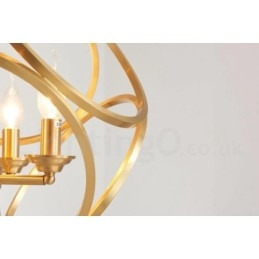 Puur messing rustieke lodge hanglamp in Scandinavische stijl