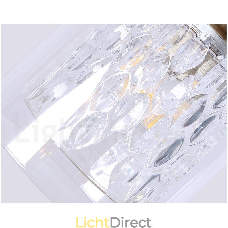 Puur messing rustieke lodge hanglamp in Scandinavische stijl met glazen kap