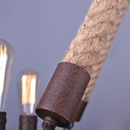 Vintage touw hanglamp loft creatieve industriële lamp Amerikaanse stijl decoratie